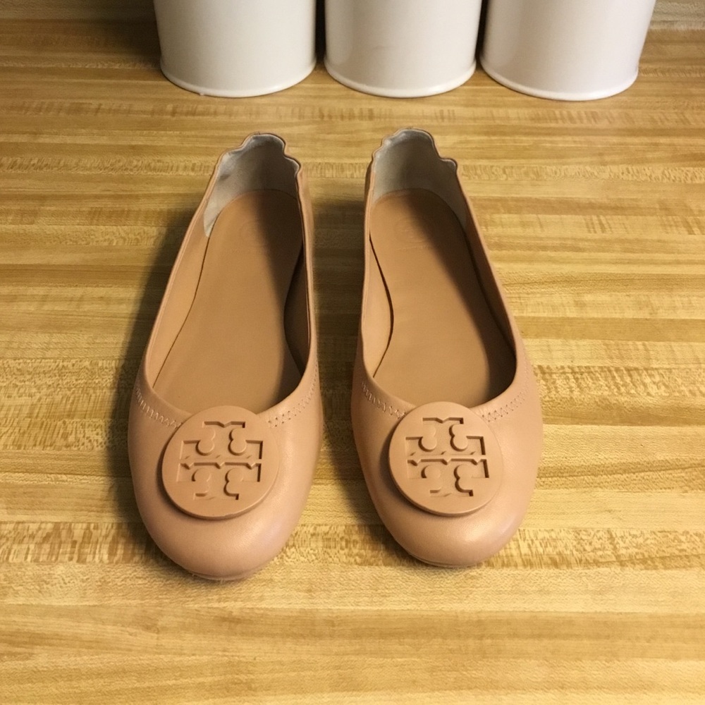 TORY BURCH MINNIE TRAVEL FLATS 8M